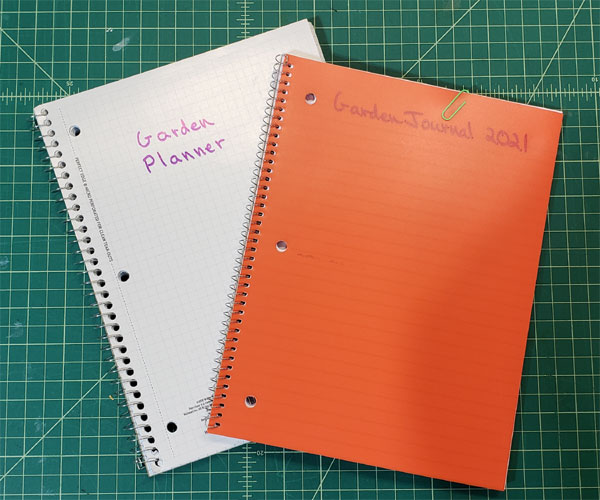 2021 garden journals