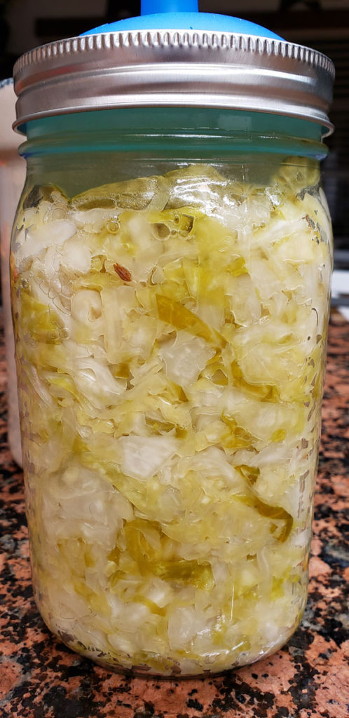 jar of sauerkraut