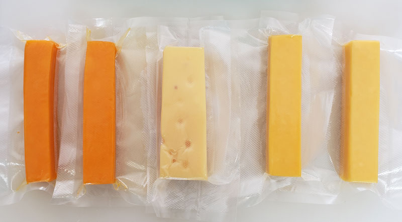 vacuum sealed smoked cheese