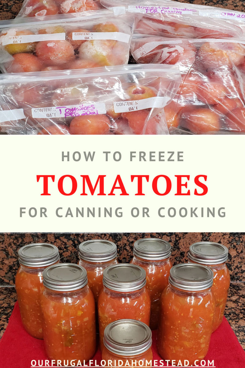 Pinterest Pin How to Freeze Tomatoes