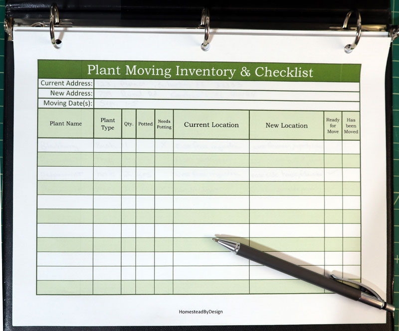 plant moving worksheet