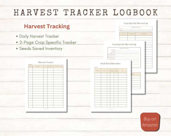 List of features and images of planning pages in the Harvest Tracker.